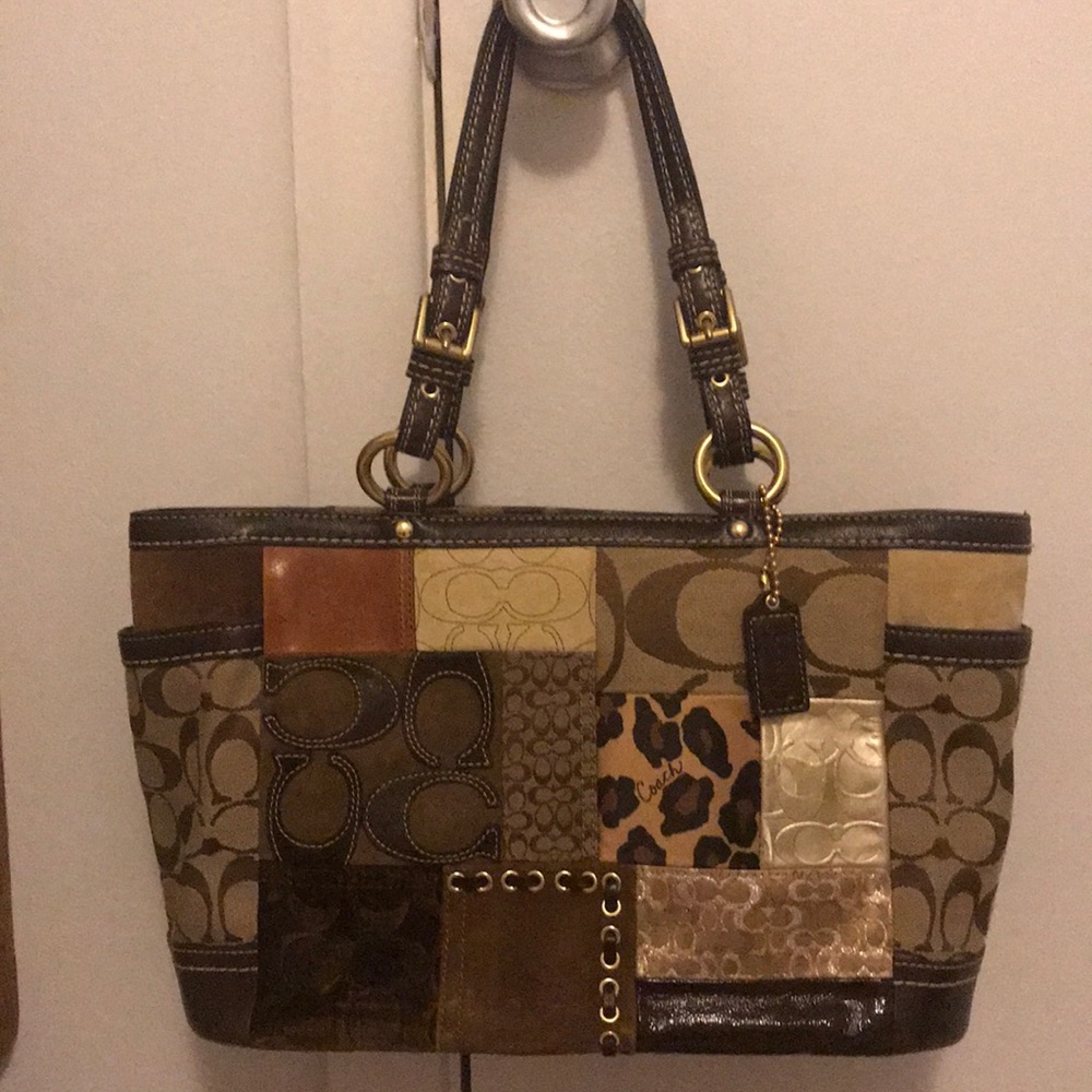 Authentic Coach patchwork bag